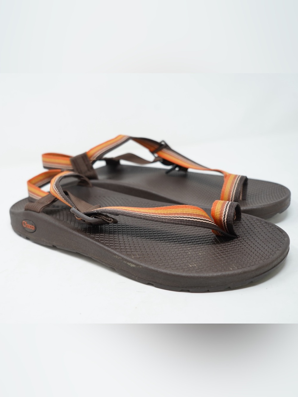 Chaco Bodhi Sandals Men's Size 12 Belt Java Brown Toe Loop Strappy Beach Shoes
